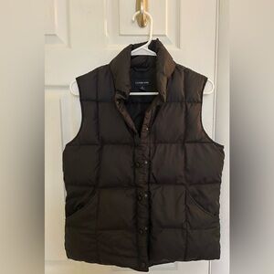 Lands' End Women’s Black Puffer Vest